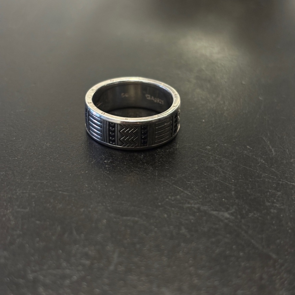 Thomas Sabo Black and Sterling Silver Ring